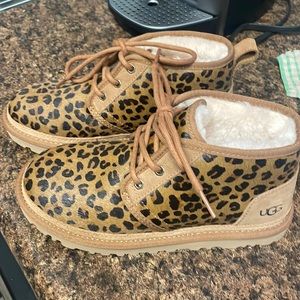 Ugg leopard neumal ankle boots